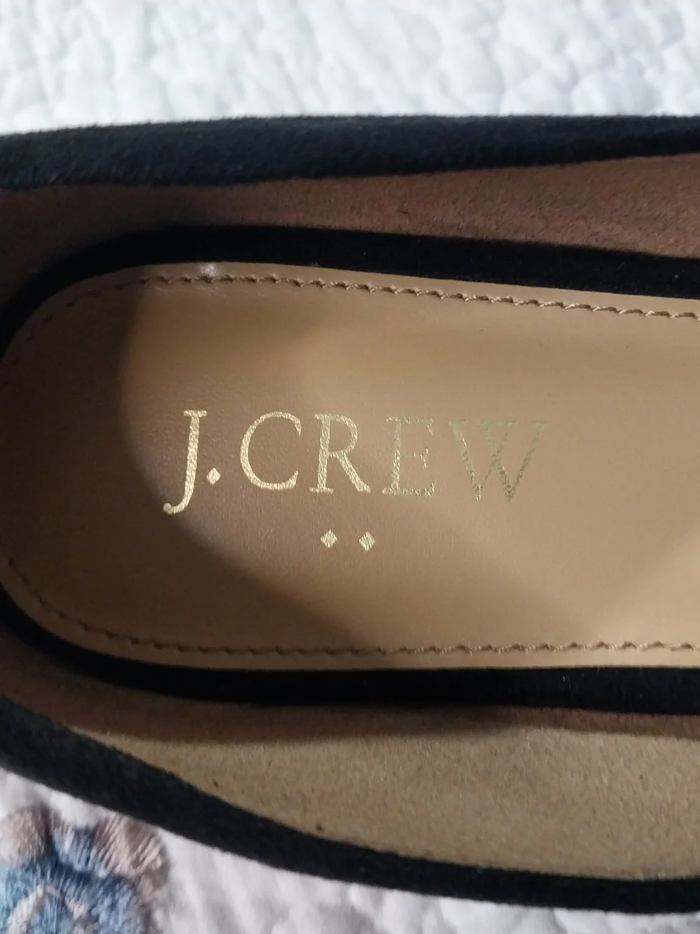 J. Crew Black Pointed D'Orsay Flats Chic.Corporate Bussines Wear Size 7